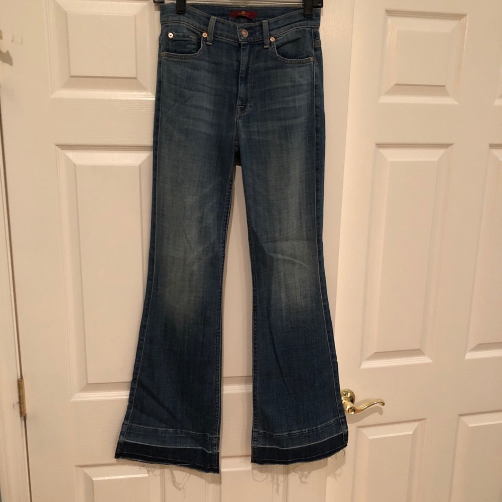 7 for all mankind bell bottom jeans